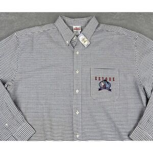 The‎ Disney Store Plaid Check Eeyore Button Down Flannel Shirt Men's Large NEW